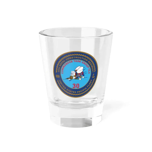30TH NCR USPACFLT Seabee (U.S. Navy) Shot Glass 1.5oz 1.5oz - Go Mug Yourself