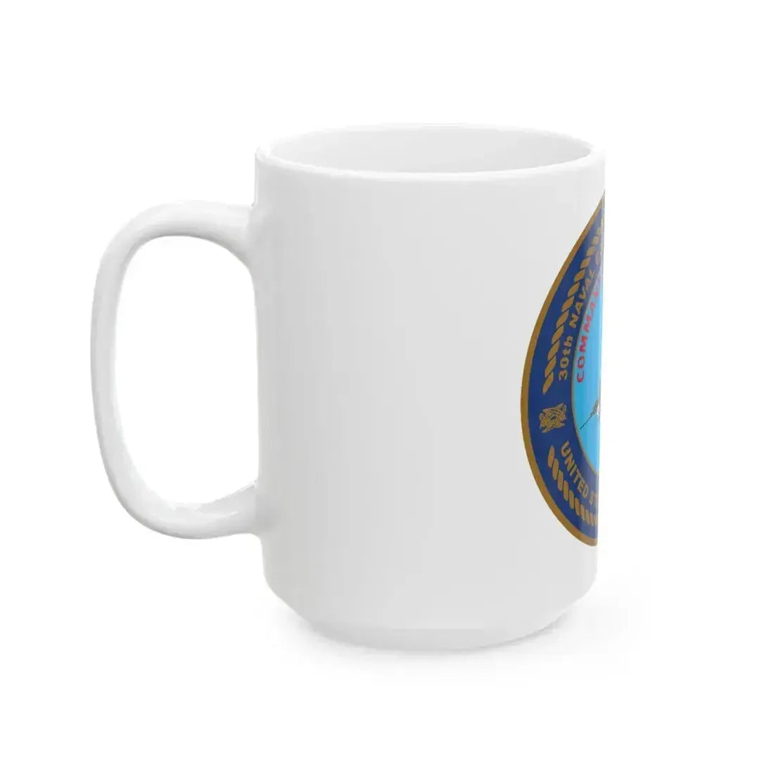 30TH NCR USPACFLT Seabee (U.S. Navy) White Coffee Mug - Go Mug Yourself