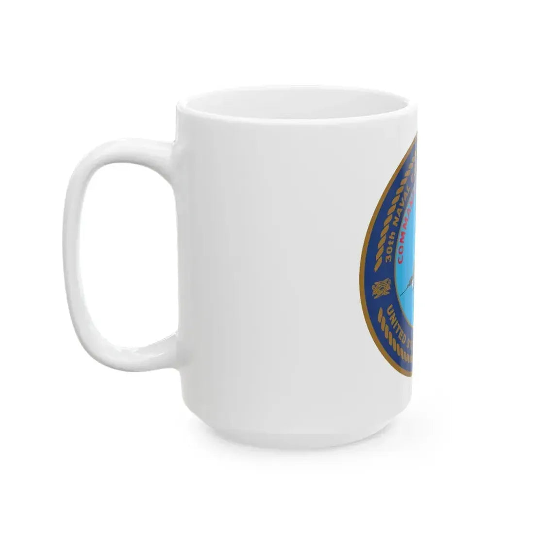 30TH NCR USPACFLT Seabee (U.S. Navy) White Coffee Mug - Go Mug Yourself