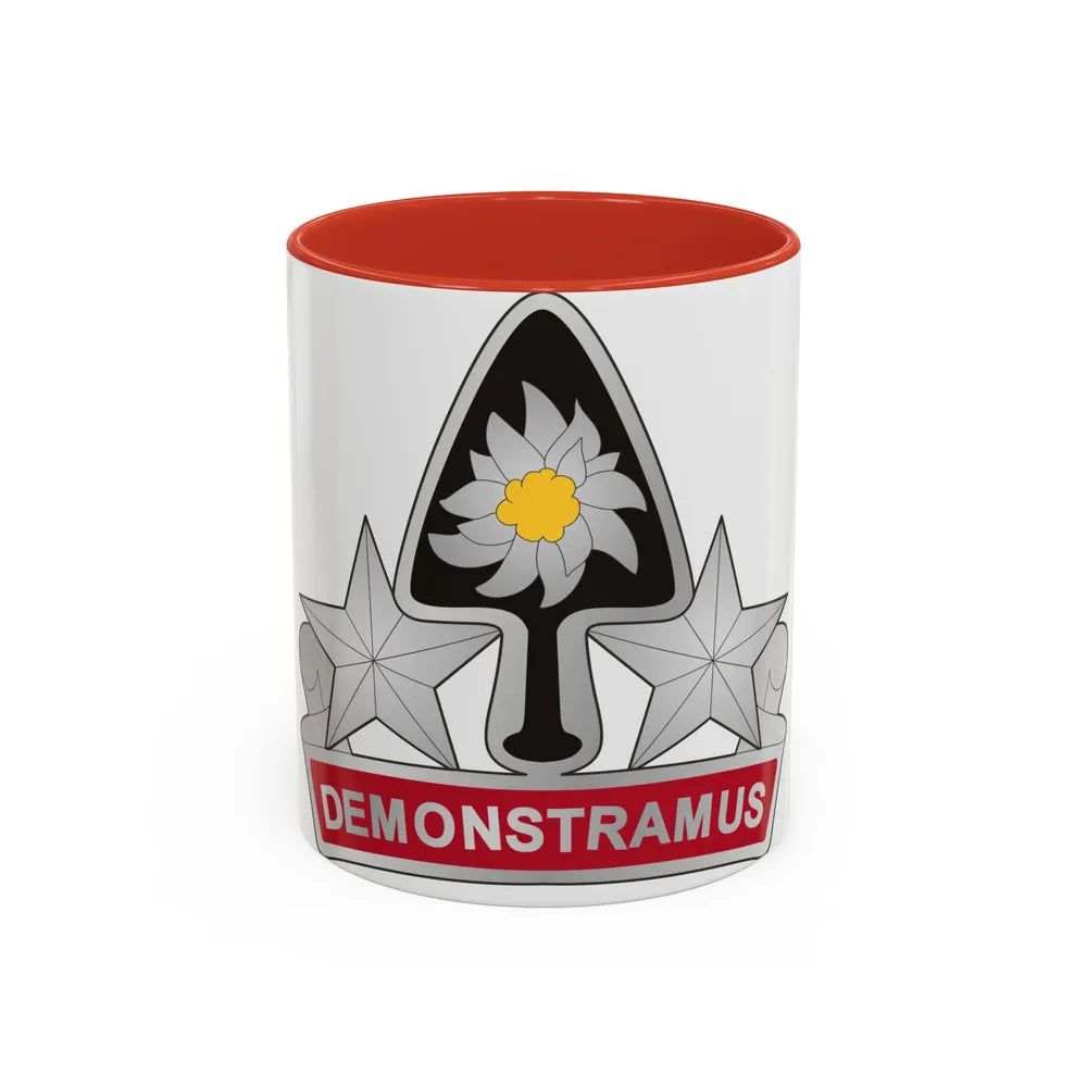 31 Engineer Battalion (U.S. Army) Accent Coffee Mug-11oz-Red-Go Mug Yourself