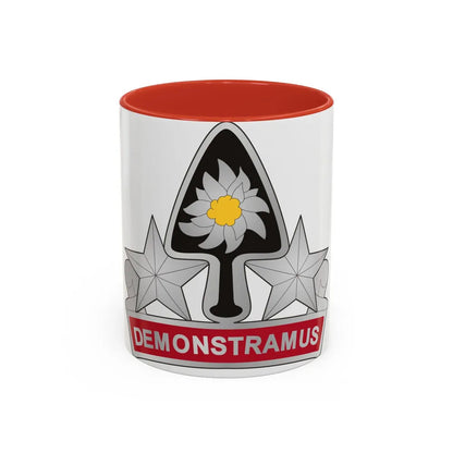 31 Engineer Battalion (U.S. Army) Accent Coffee Mug-11oz-Red-Go Mug Yourself