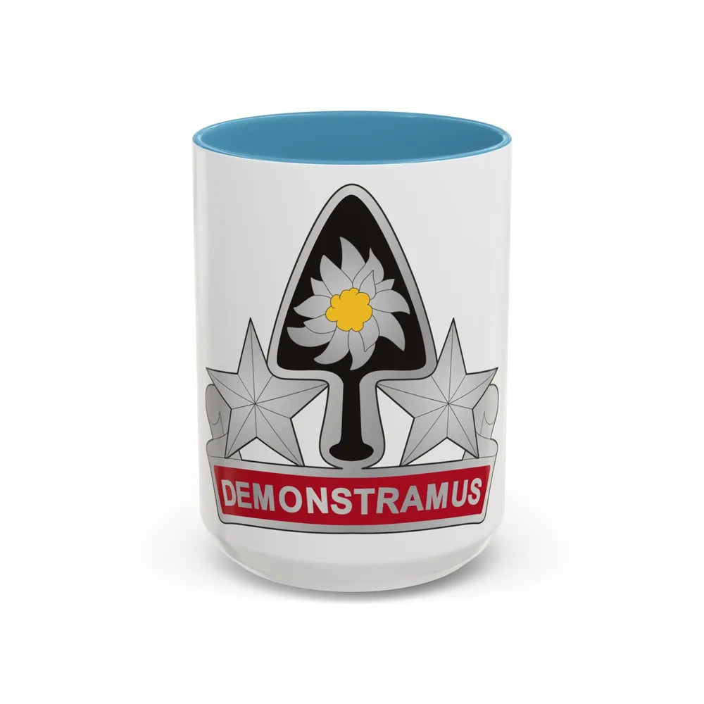 31 Engineer Battalion (U.S. Army) Accent Coffee Mug-15oz-Light Blue-Go Mug Yourself