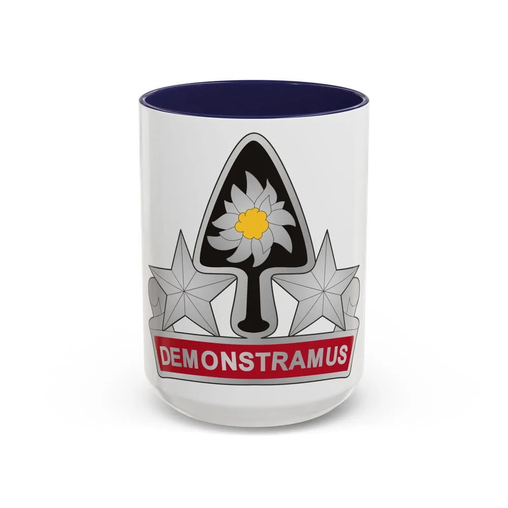 31 Engineer Battalion (U.S. Army) Accent Coffee Mug-15oz-Navy-Go Mug Yourself