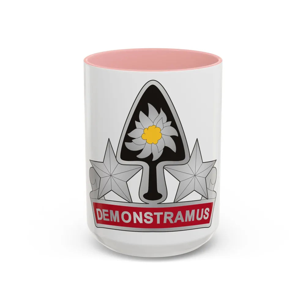 31 Engineer Battalion (U.S. Army) Accent Coffee Mug-15oz-Pink-Go Mug Yourself