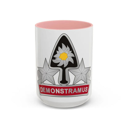 31 Engineer Battalion (U.S. Army) Accent Coffee Mug-15oz-Pink-Go Mug Yourself