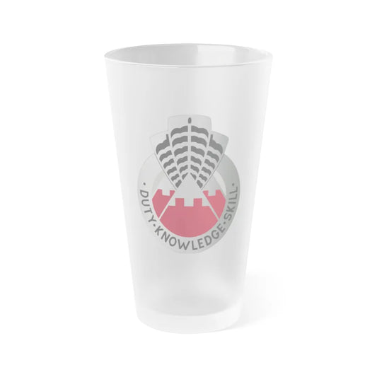 31 Engineer Group (U.S. Army) Frosted Pint Glass 16oz-Go Mug Yourself