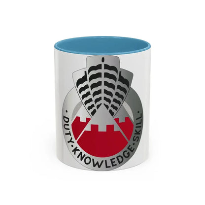 31 Engineer Group (U.S. Army) Accent Coffee Mug 11oz Light Blue - Go Mug Yourself