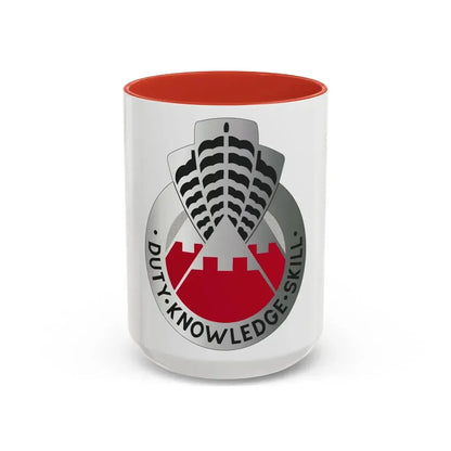 31 Engineer Group (U.S. Army) Accent Coffee Mug 11oz Red - Go Mug Yourself