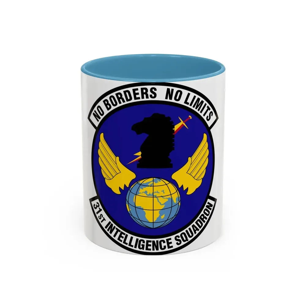 31 Intelligence Squadron ACC (U.S. Air Force) Accent Coffee Mug 11oz Light Blue - Go Mug Yourself