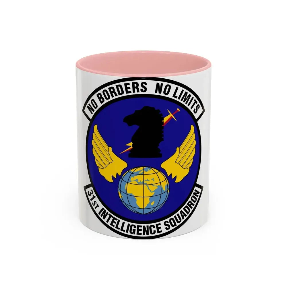 31 Intelligence Squadron ACC (U.S. Air Force) Accent Coffee Mug 11oz Pink - Go Mug Yourself
