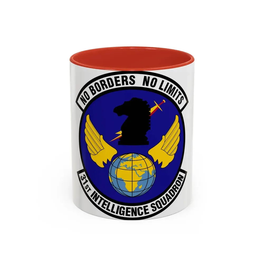 31 Intelligence Squadron ACC (U.S. Air Force) Accent Coffee Mug 11oz Red - Go Mug Yourself