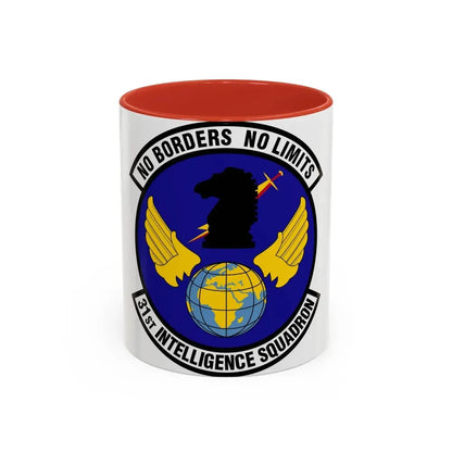 31 Intelligence Squadron ACC (U.S. Air Force) Accent Coffee Mug 11oz Red - Go Mug Yourself