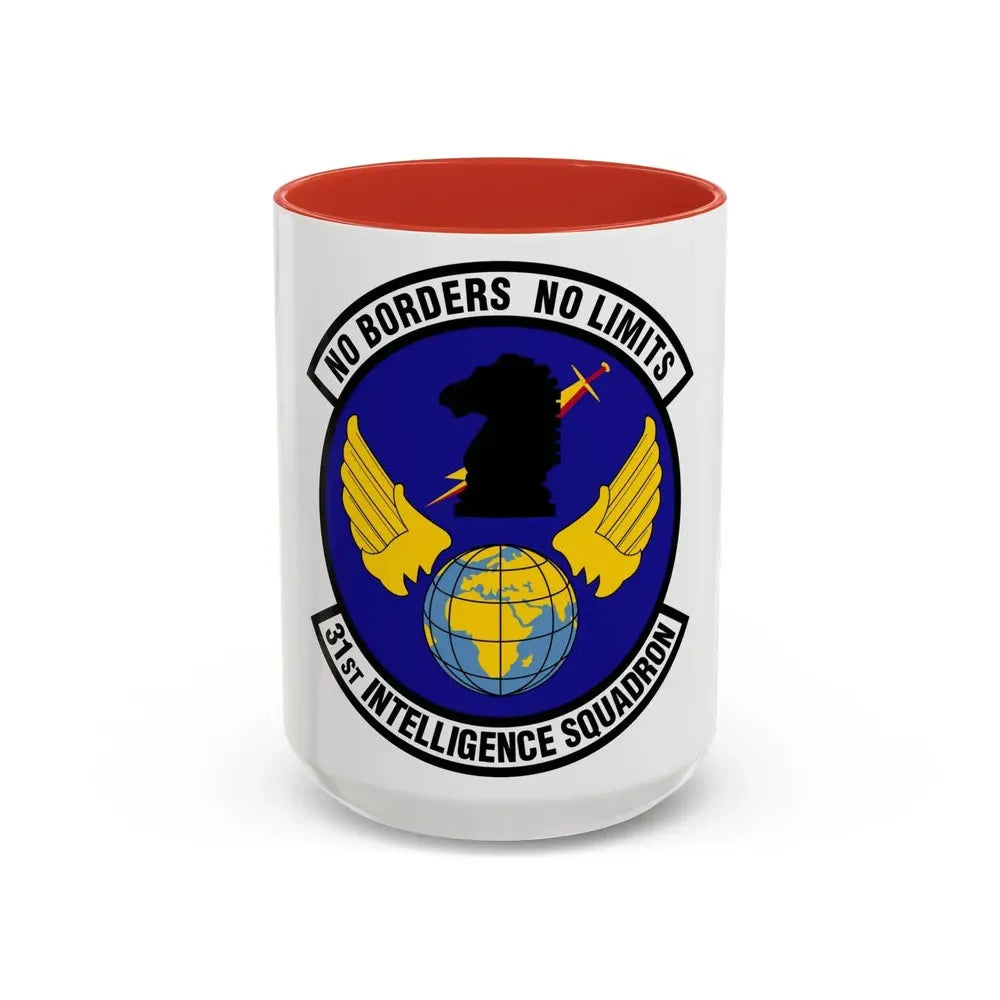 31 Intelligence Squadron ACC (U.S. Air Force) Accent Coffee Mug 15oz Red - Go Mug Yourself