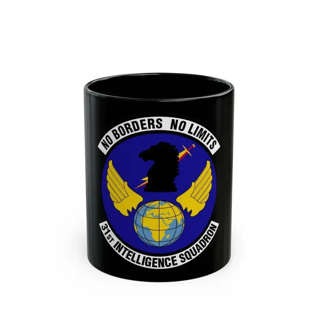 31 Intelligence Squadron ACC (U.S. Air Force) Black Coffee Mug 11oz - Go Mug Yourself