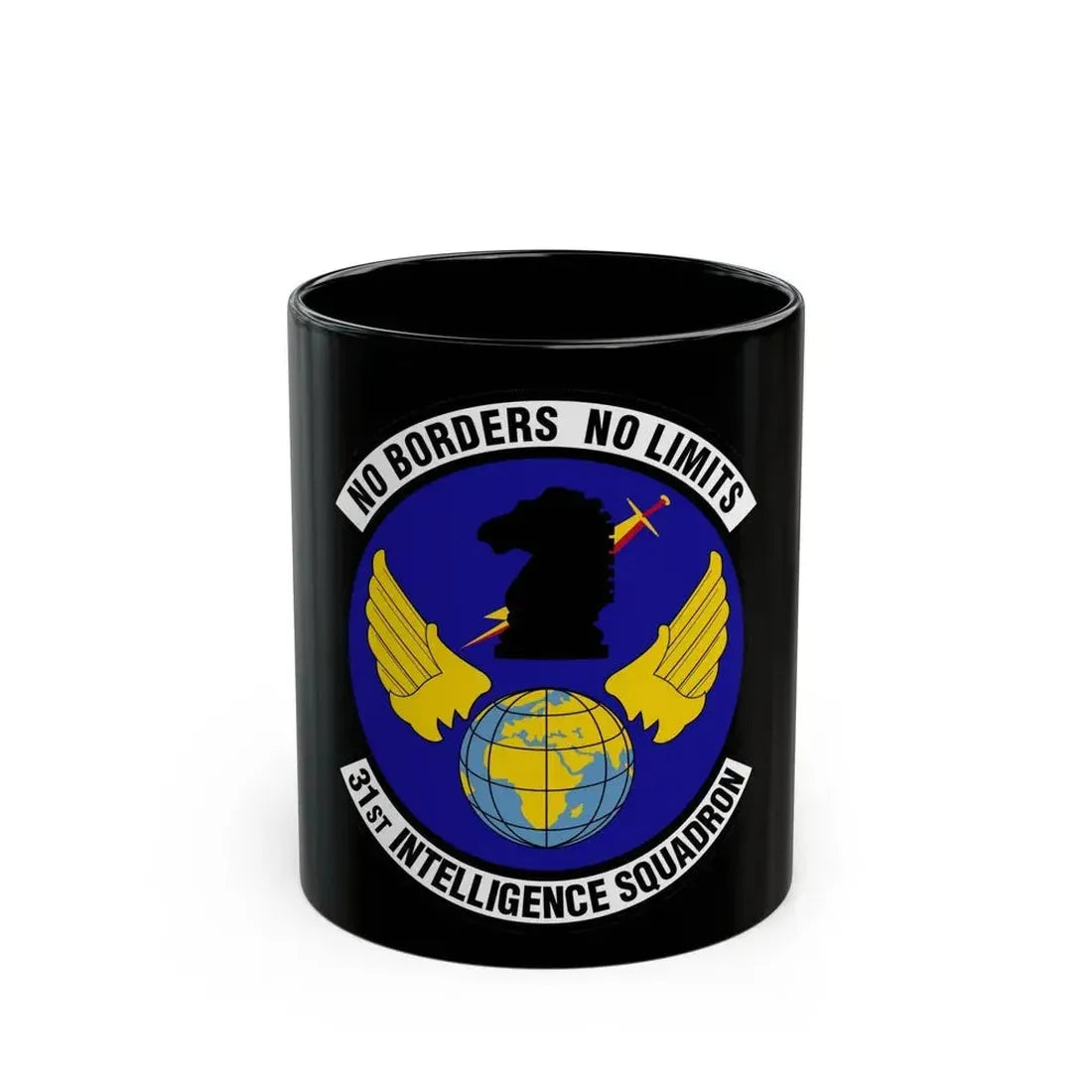 31 Intelligence Squadron ACC (U.S. Air Force) Black Coffee Mug 11oz - Go Mug Yourself