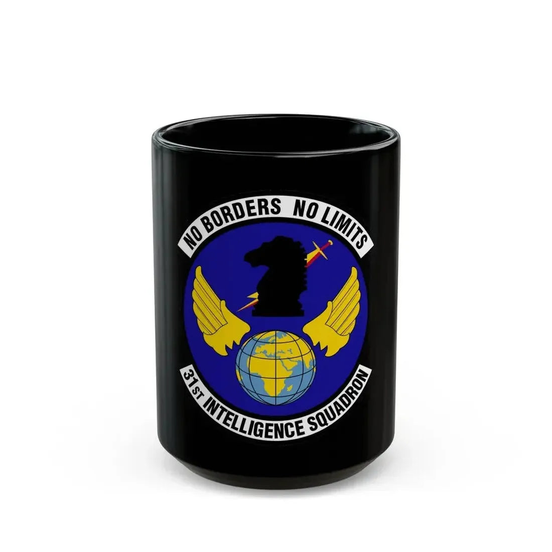 31 Intelligence Squadron ACC (U.S. Air Force) Black Coffee Mug 15oz - Go Mug Yourself