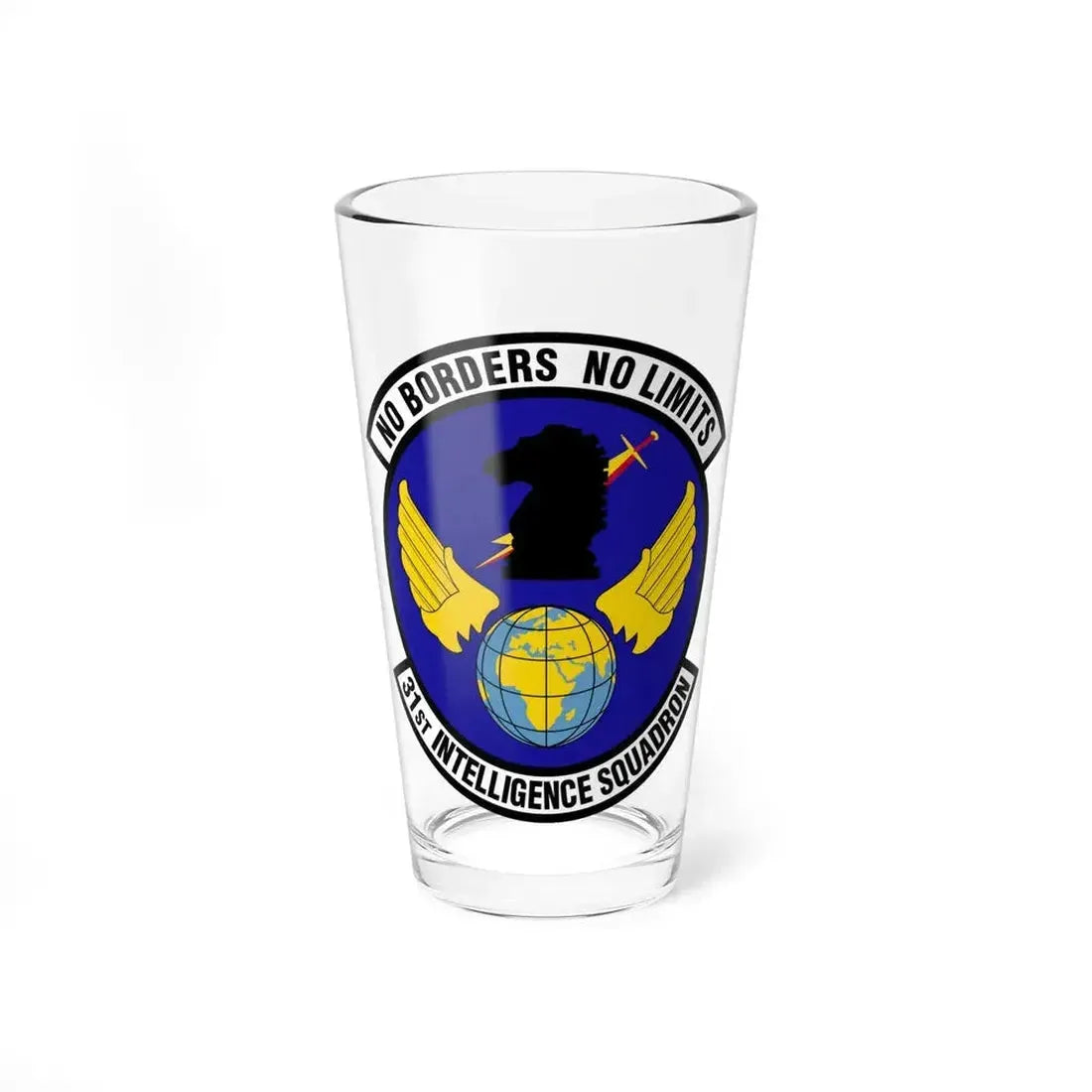 31 Intelligence Squadron ACC (U.S. Air Force) Pint Glass 16oz 16oz - Go Mug Yourself