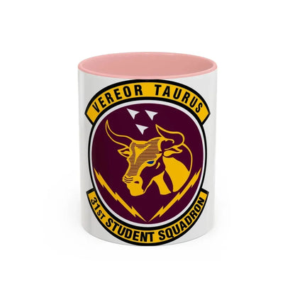 31 Student Sq AETC (U.S. Air Force) Accent Coffee Mug 11oz Pink - Go Mug Yourself