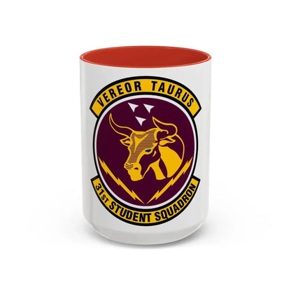 31 Student Sq AETC (U.S. Air Force) Accent Coffee Mug 15oz Red - Go Mug Yourself