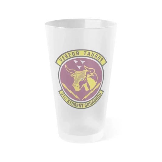 31 Student Sq AETC (U.S. Air Force) Frosted Pint Glass 16oz 16oz Frosted - Go Mug Yourself