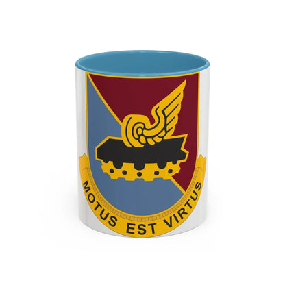 31 Transportation Battalion (U.S. Army) Accent Coffee Mug-11oz-Light Blue-Go Mug Yourself