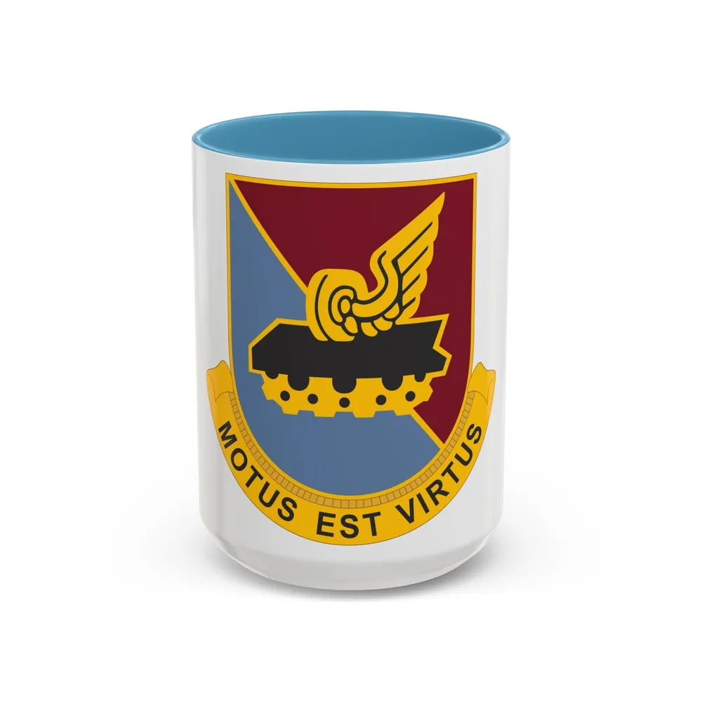 31 Transportation Battalion (U.S. Army) Accent Coffee Mug-15oz-Light Blue-Go Mug Yourself