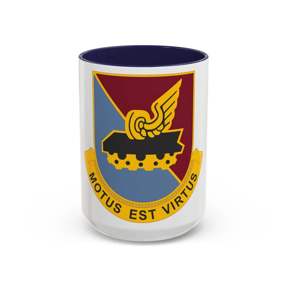 31 Transportation Battalion (U.S. Army) Accent Coffee Mug-15oz-Navy-Go Mug Yourself