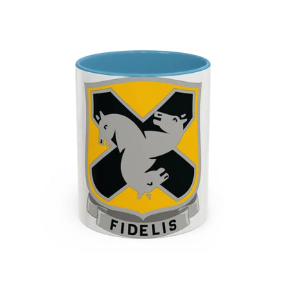 310 Cavalry Regiment (U.S. Army) Accent Coffee Mug 11oz Light Blue - Go Mug Yourself