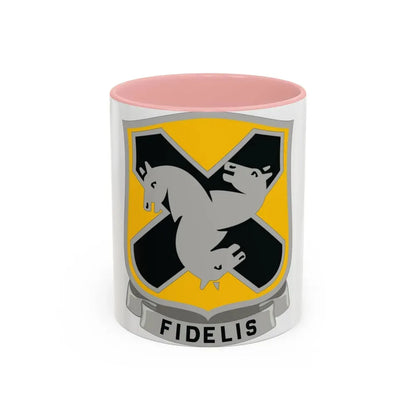 310 Cavalry Regiment (U.S. Army) Accent Coffee Mug 11oz Pink - Go Mug Yourself