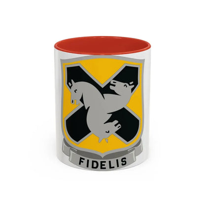 310 Cavalry Regiment (U.S. Army) Accent Coffee Mug 11oz Red - Go Mug Yourself