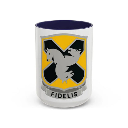 310 Cavalry Regiment (U.S. Army) Accent Coffee Mug 15oz Navy - Go Mug Yourself