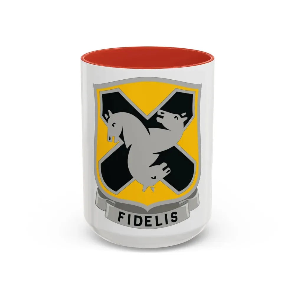 310 Cavalry Regiment (U.S. Army) Accent Coffee Mug 15oz Red - Go Mug Yourself