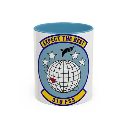 310 Force Support Squadron AFRC (U.S. Air Force) Accent Coffee Mug 11oz Light Blue - Go Mug Yourself