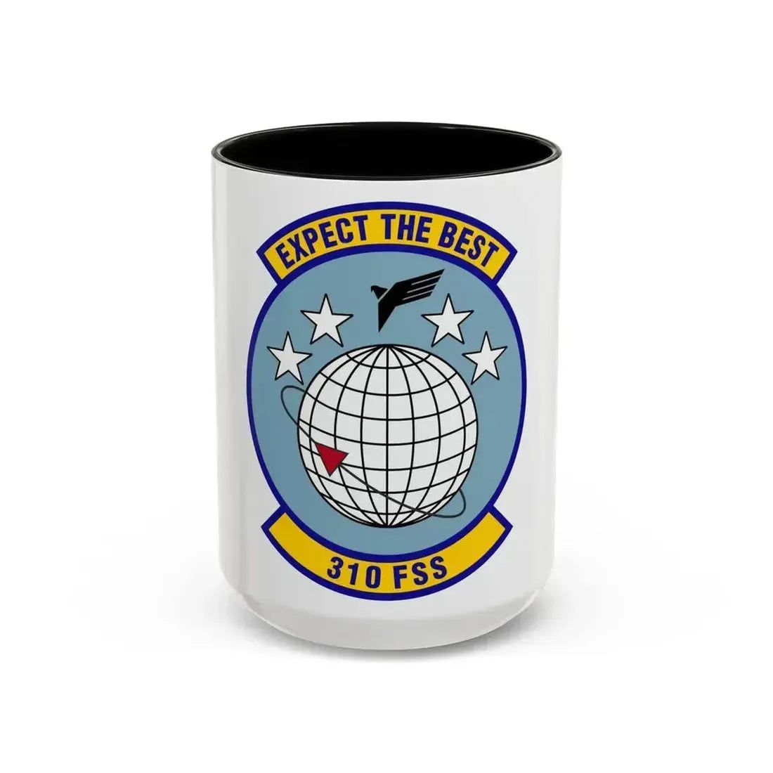 310 Force Support Squadron AFRC (U.S. Air Force) Accent Coffee Mug 15oz Black - Go Mug Yourself