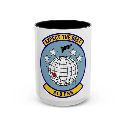 310 Force Support Squadron AFRC (U.S. Air Force) Accent Coffee Mug 15oz Black - Go Mug Yourself