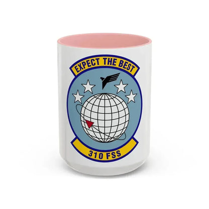 310 Force Support Squadron AFRC (U.S. Air Force) Accent Coffee Mug 15oz Pink - Go Mug Yourself