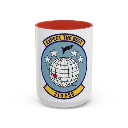 310 Force Support Squadron AFRC (U.S. Air Force) Accent Coffee Mug 15oz Red - Go Mug Yourself