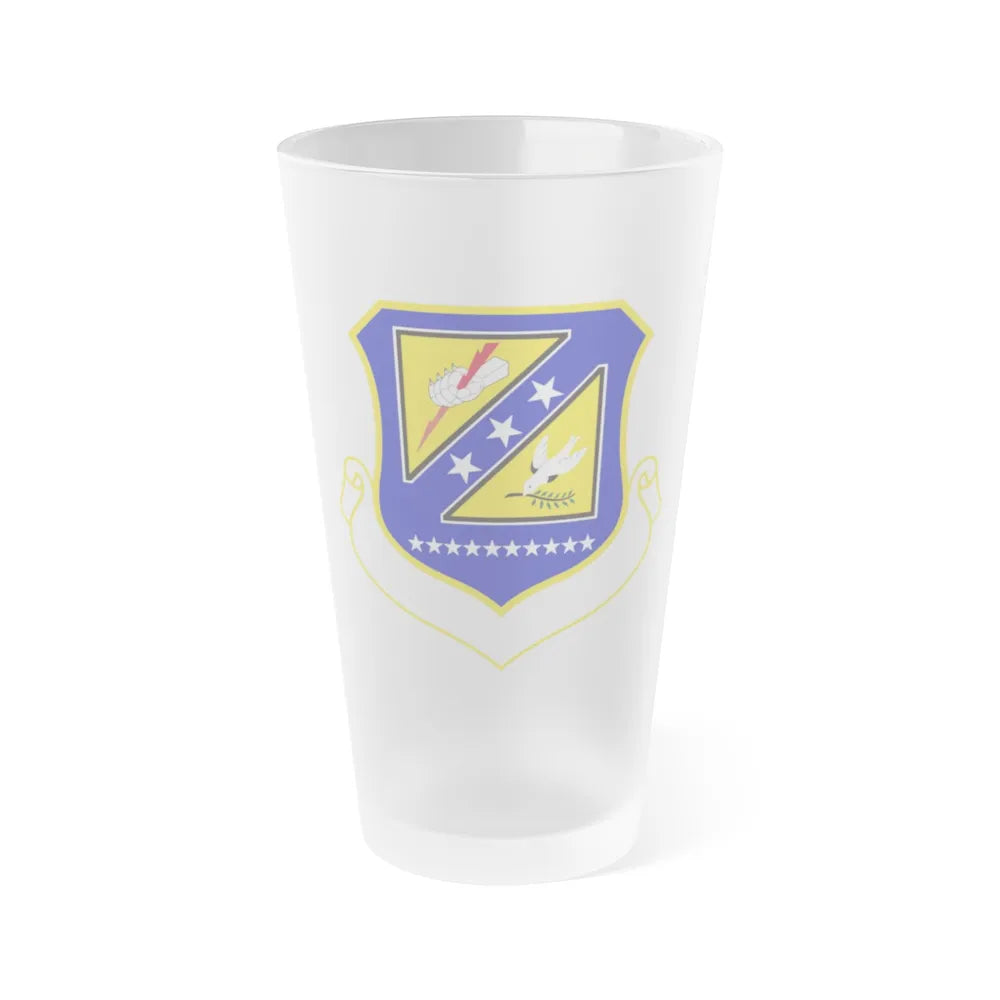 310 Space Wing AFRC (U.S. Air Force) Frosted Pint Glass 16oz-16oz-Frosted-Go Mug Yourself