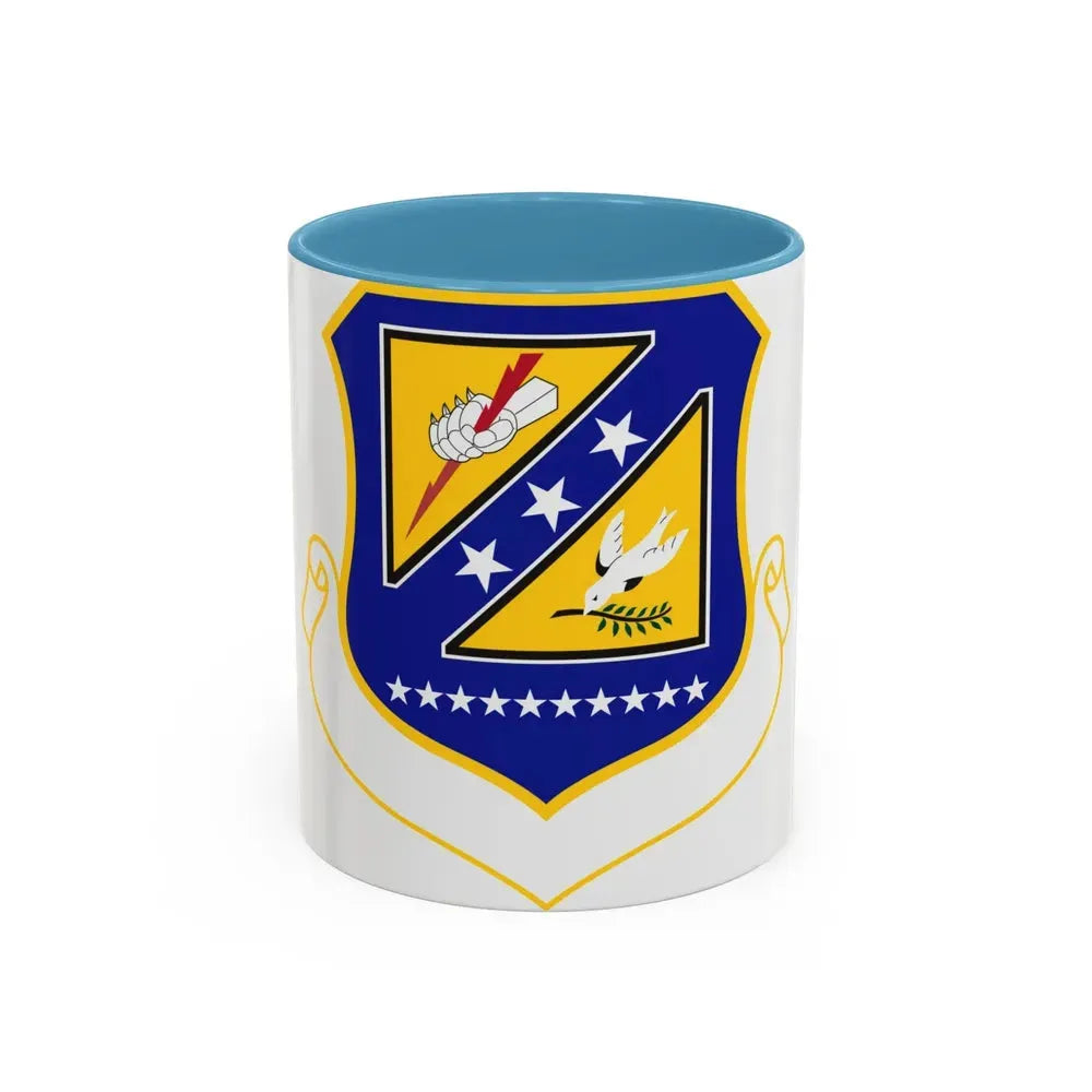 310 Space Wing AFRC (U.S. Air Force) Accent Coffee Mug 11oz Light Blue - Go Mug Yourself