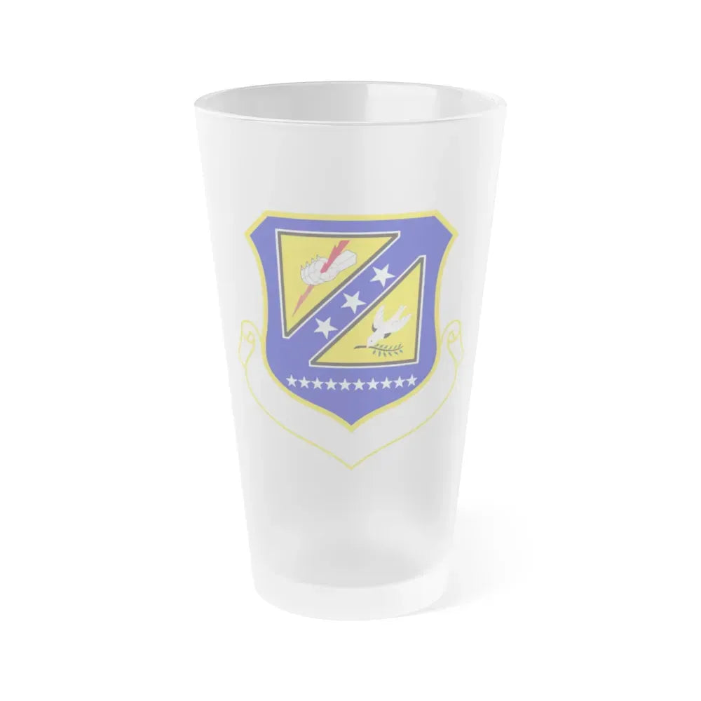 310 Space Wing AFRC (U.S. Air Force) Frosted Pint Glass 16oz 16oz Frosted - Go Mug Yourself