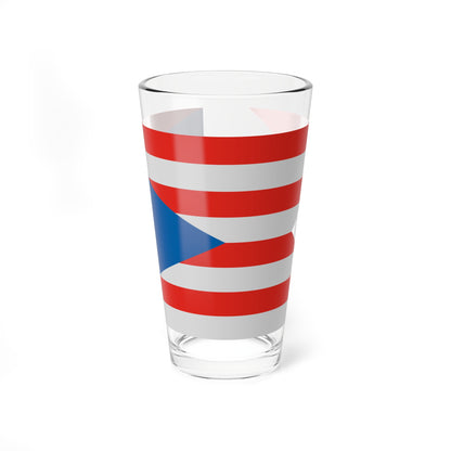 Flag of Porszombat (Hungary) Pint Glass 16oz
