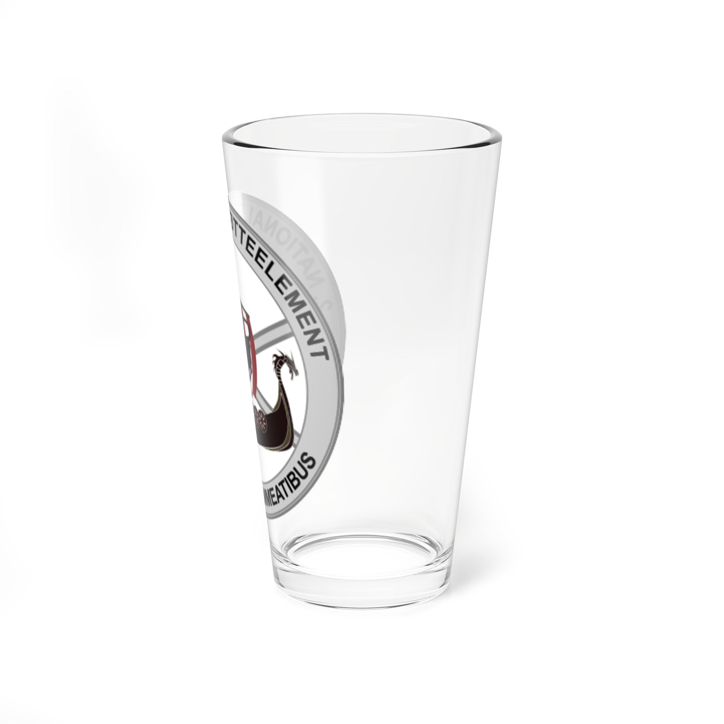 Emblem for the 2-IV-TRR (Denmark) (Coat of Arms) Pint Glass 16oz