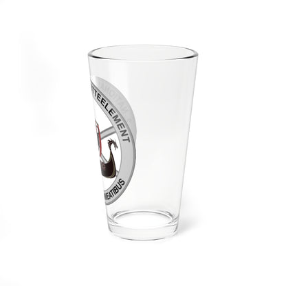 Emblem for the 2-IV-TRR (Denmark) (Coat of Arms) Pint Glass 16oz