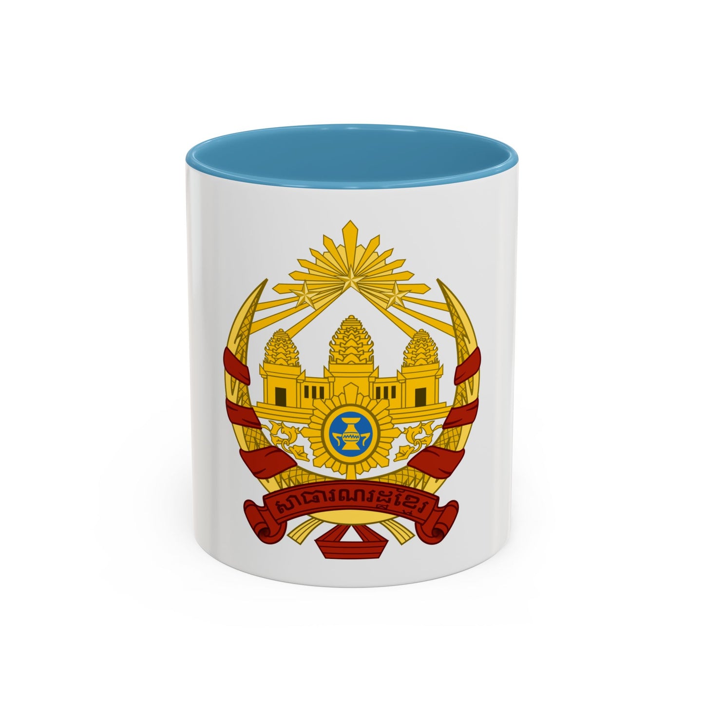 Coat of arms of the Khmer Republic - Accent Coffee Mug