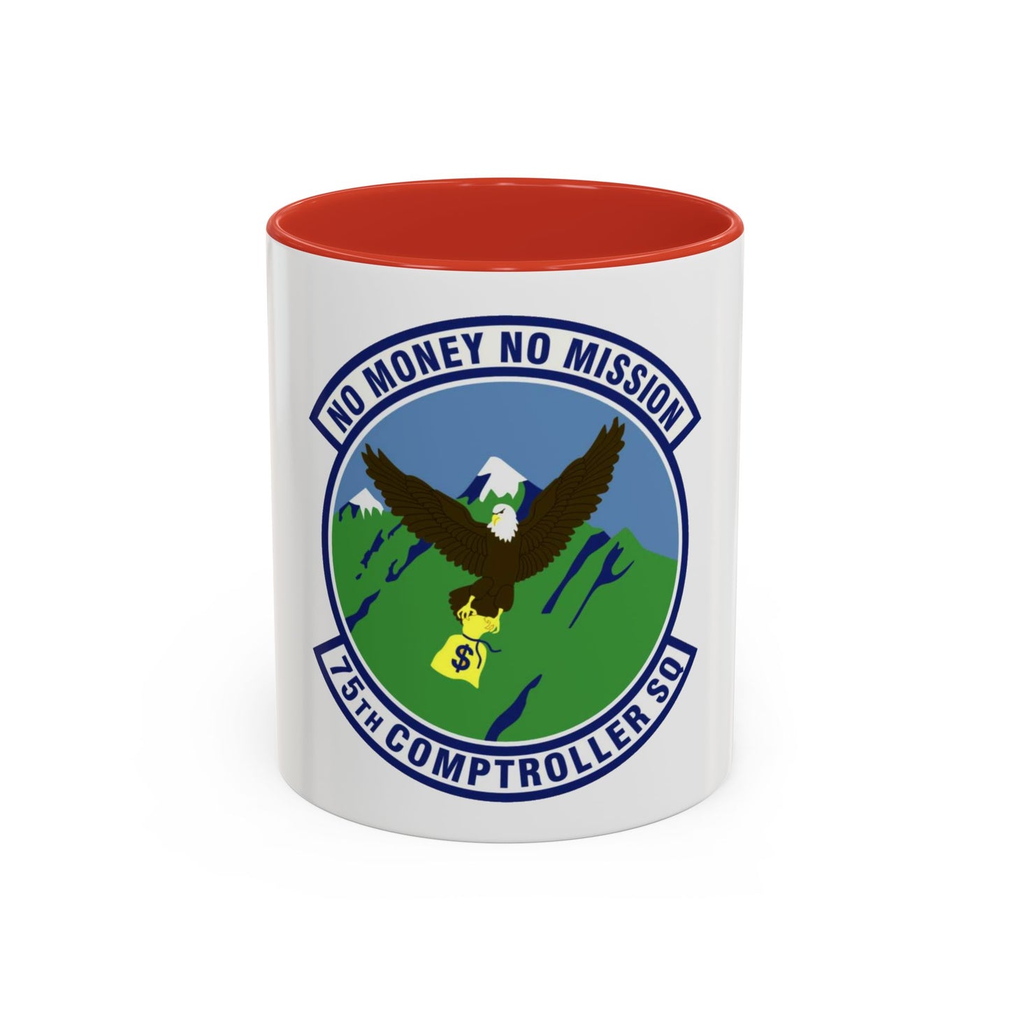 75th Comptroller Squadron (U.S. Air Force) Accent Coffee Mug