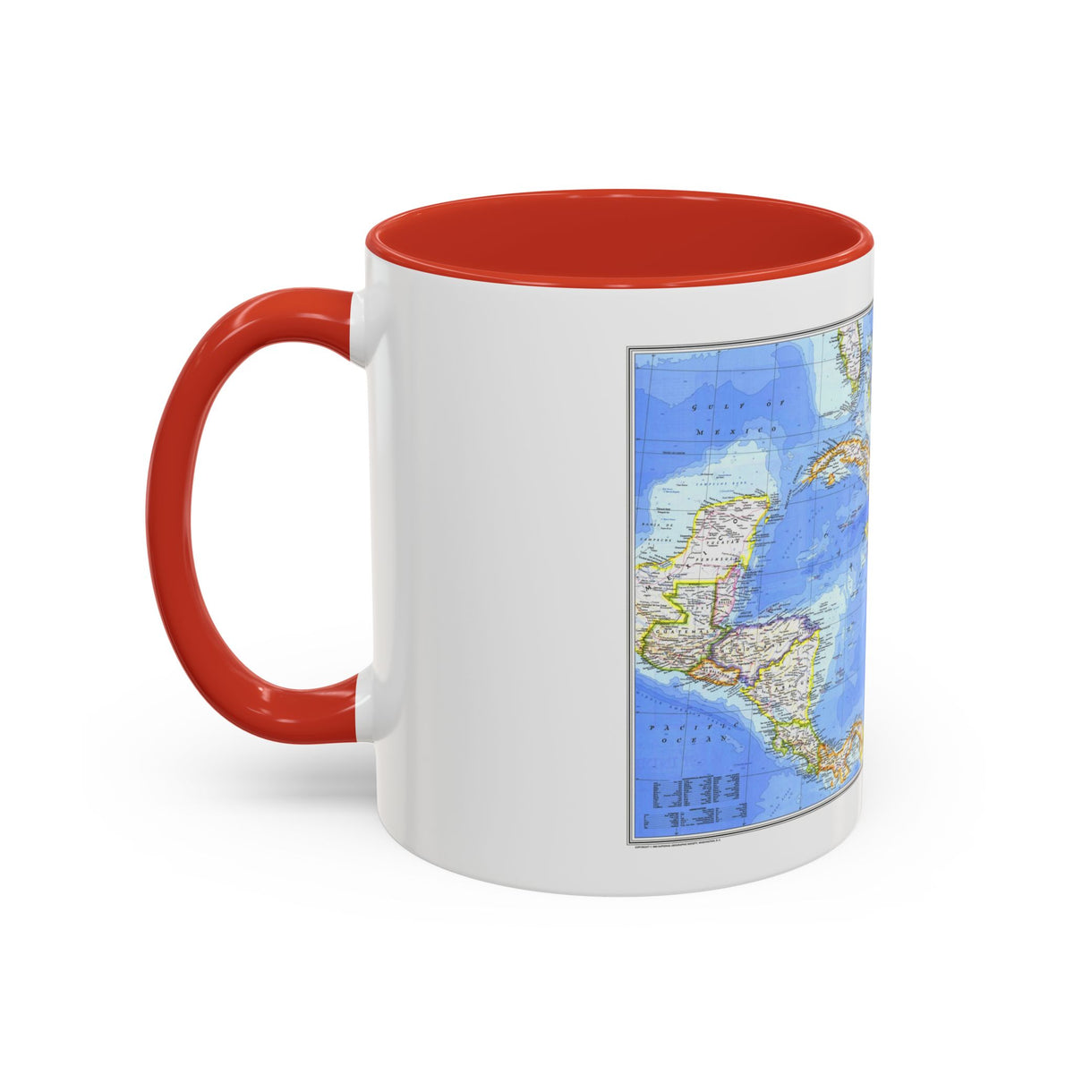 Central America & West Indies(1981) (Map) Accent Coffee Mug