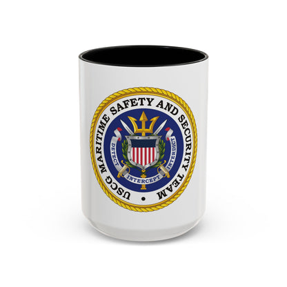 USCG Maritime Safety And Security Team (U.S. Coast Guard) Accent Coffee Mug