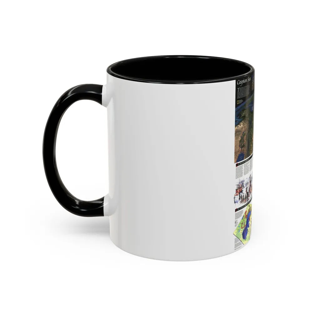 Caspian Sea (1999) (Map) Accent Coffee Mug-Go Mug Yourself