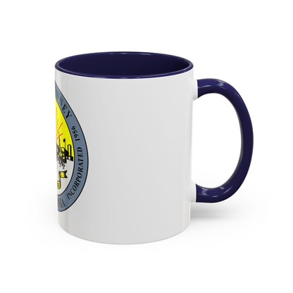 Seal of Downey California - Accent Coffee Mug