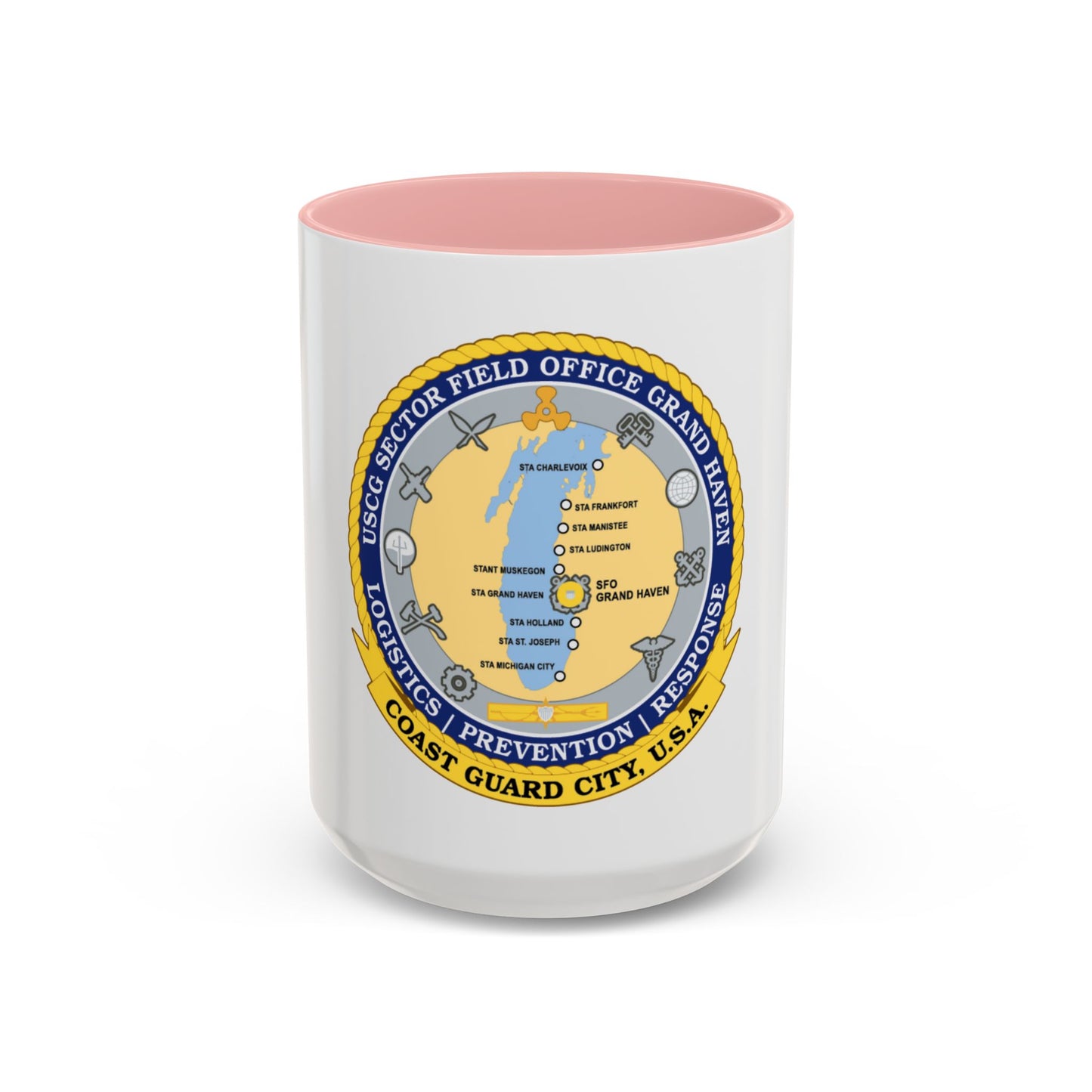 USCG Sector Field Office Grand Haven (U.S. Coast Guard) Accent Coffee Mug